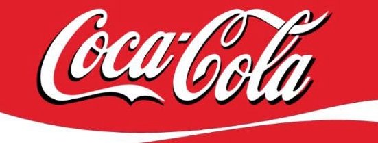 Coca-Cola vending machine label design, red with the classic contour wave.