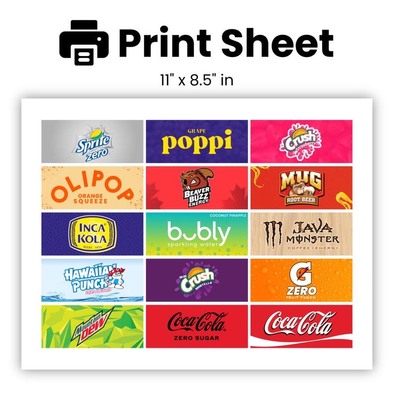 Print sheet layout for the 350-label pack on an 11 by 8.5 inch page.