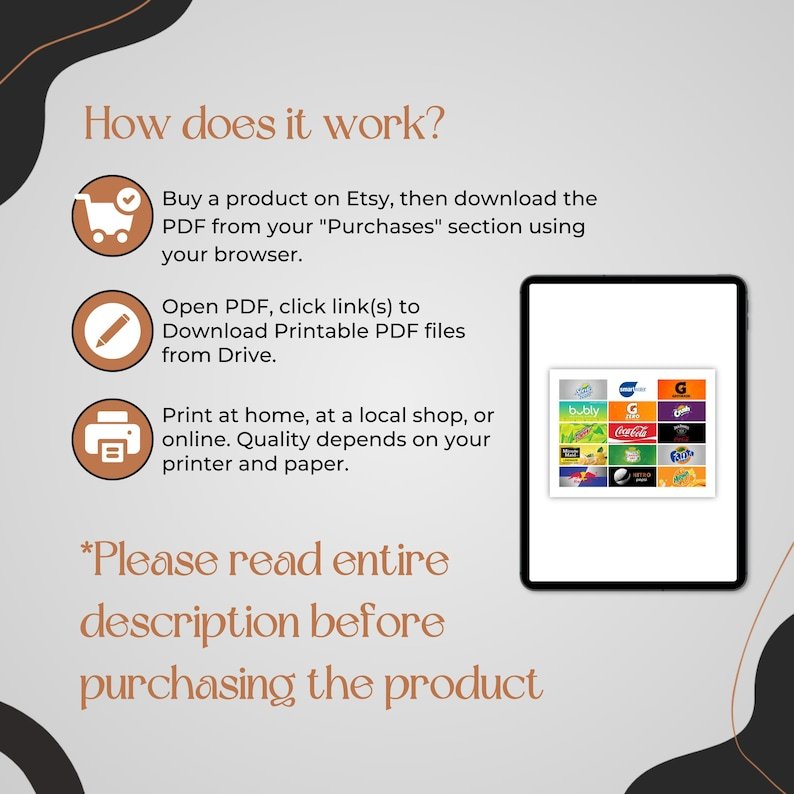 How to download, edit and print the labels.