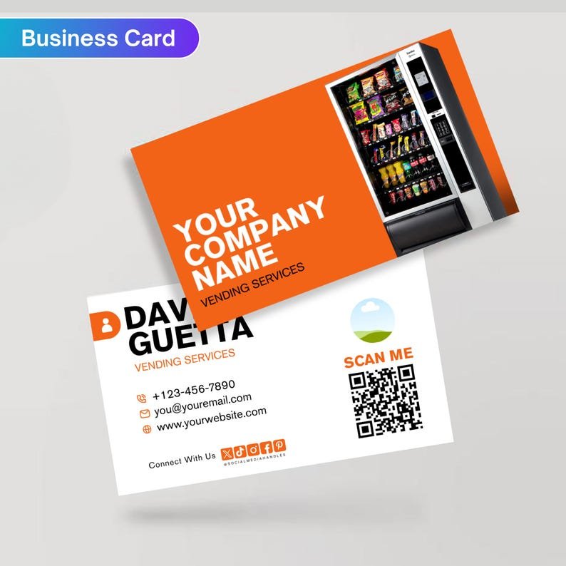 Grab-and-go vending machine sticker design.