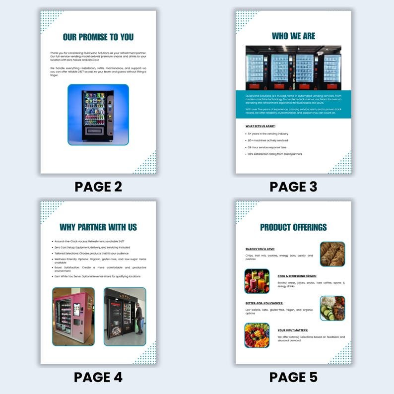 Placement proposal closing page with next steps and contact details.